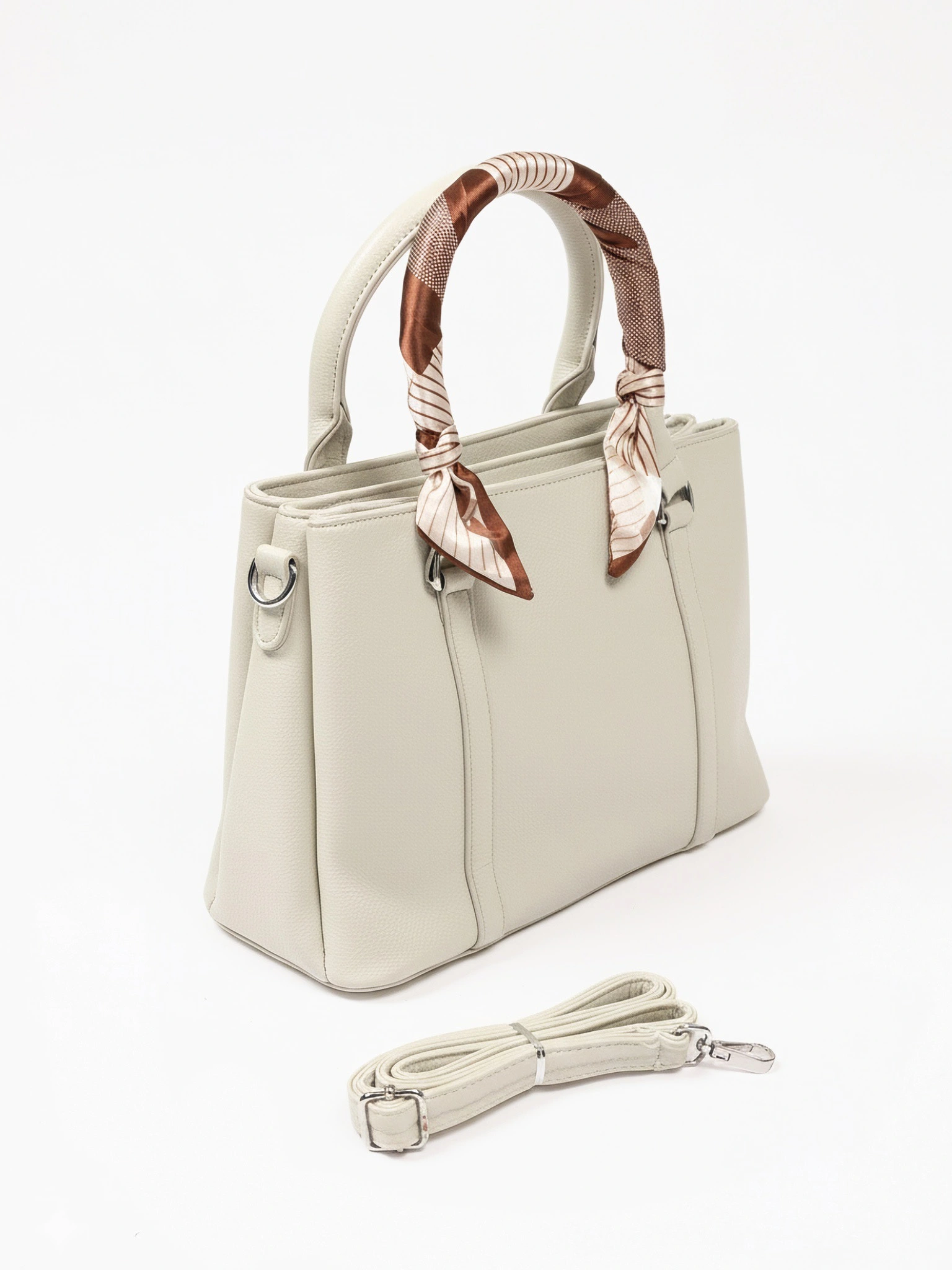 Сумка-тоут с декоративным платком в ассортименте